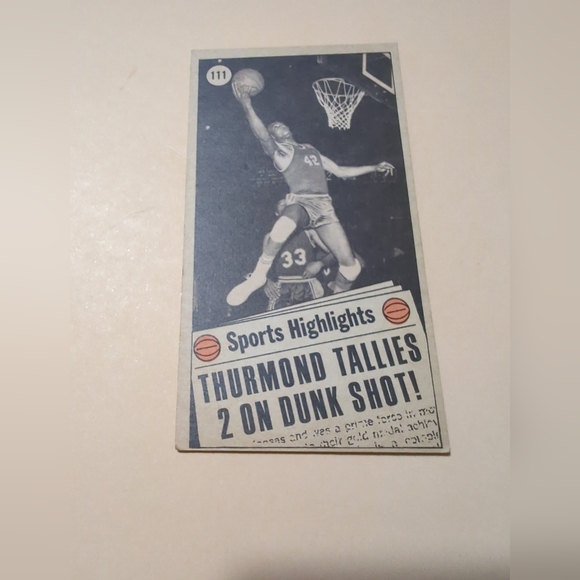 1970-71 Topps Basketball #111 Nate Thurmond "Hall of Fame" (All-Star) - Picture 4 of 5